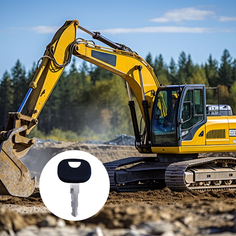 Srvauyea Pack of 6 Forklift Ignition Keys, Construction Machinery Keys,