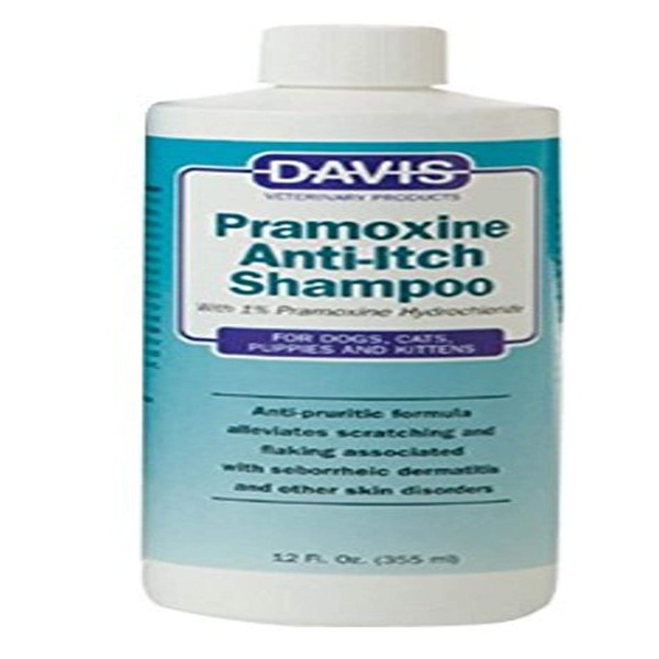 Davis Pramoxine Anti-Itch Dog and Cat Shampoo, 12-Ounce