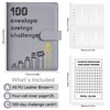 Jahao 100 Envelopes Money Saving Challenge Book with Envelopes, Day