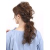 VINGTAINE H7283-BE-CAFF Cut Beads, Pony Hook, Hair Elastic, Hair Cuff,