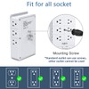 Multi Plug Outlet Surge Protector Nikleb, 12 Electrical Outlets Extender