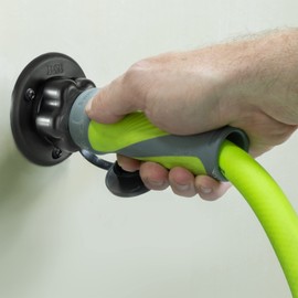 RecPro RV City Water Fill Inlet | Plastic Flange with Check Valve | Camper | Trailer | Marine (Black) | Made in USA