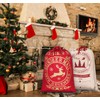Anstore XL Christmas Sack, Santa Sack with Reindeer Christmas Tree