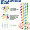 Large Wide Lace Paper Straws for Boba, Bubble Tea, Smoothies,