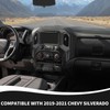 RAZPOY for Silverado Navigation Panel Cover, Center Console Dashboard GPS