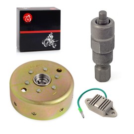 Magneto Rotor Flywheel & Removal Puller tool & Regulator For Yamaha Blaster 200 YFS200 1988-2006 2XJ-85550-M1-00