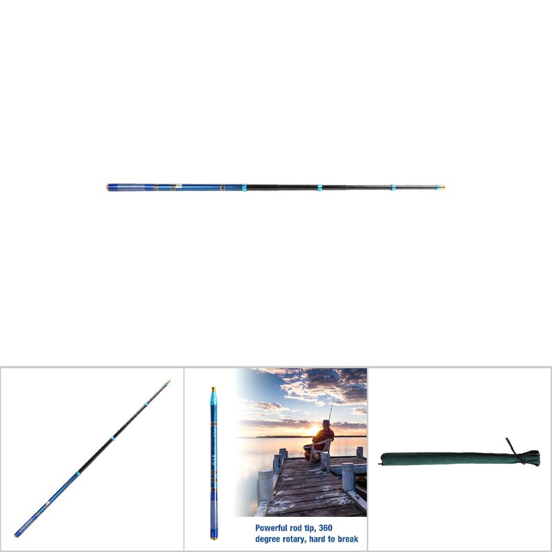 Portable Travel Ultralight Fishing Pole Telescopic Carbon Fiber Stream Fishing
