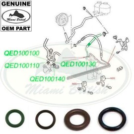 LOW & HIGH STEERING COLUMN PIPES O RING SET DISCOVERY 2 II MR0048 OEM