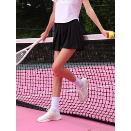 cuangya Performance Crew Socks for Women Calf Compression Running Hiking Socks Black 4-Pairs