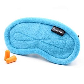 Wild Essentials Infinity Fleece Luxury Sleep Mask - Breezy Blue - Color: Breezy Blue