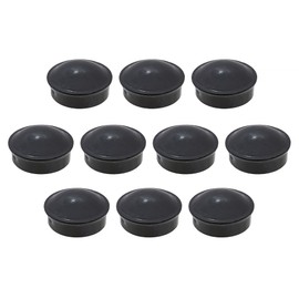 Black Chain Link Fence 2 1/2" (2 3/8" OD) Round Dome External Post Caps | Pressed Steel Caps | Chain Link Caps | (Pack of 10)