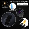 TIKIUKI Electric Lighters Rechargeable with Projection Flameless Windproof Plasma Arc