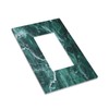 Nijuodnijir Decorative Outlet Covers Green Marble White Lines 1 Gang