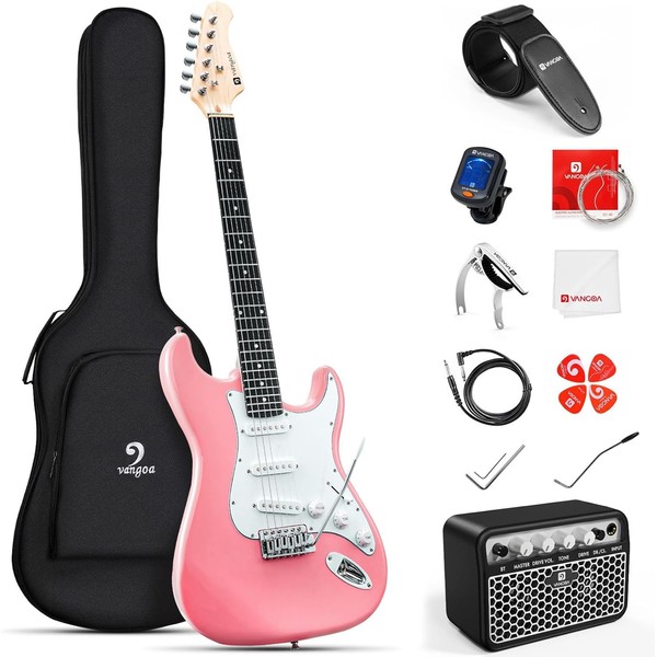 Vangoa 39 Inch Full Size Electric Guitar Beginner Kit Solid