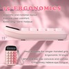 VEWINGL Mechanical Switch Calculator,Pink Calculator Cute 10 Digit Large LCD