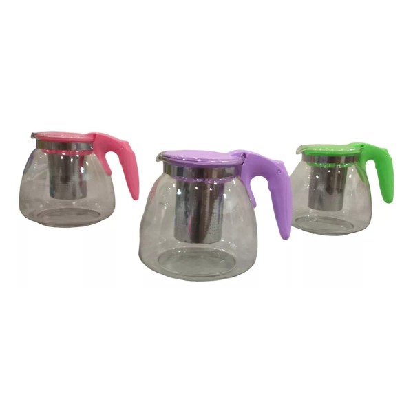 Shang Tetera Vidrio Con Infusor Acero Inoxidable 900 Ml