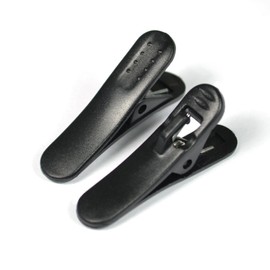 Synsen 5Pcs Headphone Headset Cable Cord Clip Holder - Clips onto Your Clothing to Keep Cord in Place (Black)