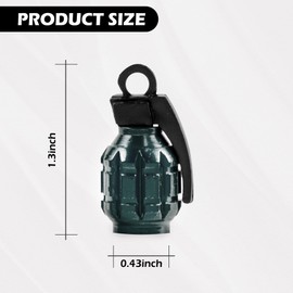 SINGARO Aluminum Tire Valve Cap, Car Tire Waterproof and Dustproof Valve Stem Cover Accessories, Universal for SUV, Car, Bike and Motorcycle (4PCS Dark Grey)