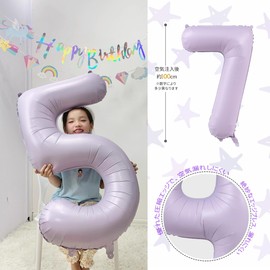 Number Balloons, Large Number Foil Balloons, 40 Inches Approximately 39.4 inches (100 cm), Birthday, Happy Birthday, Decoration, Anniversary, Celebration, Coming-of-age Ceremony, Graduation, Entrance