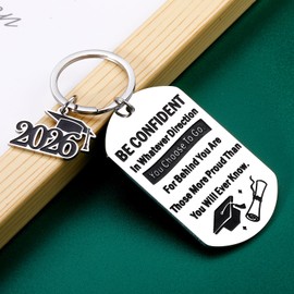 Graduation Gift for Him Her 2026 Senior 2026 Gifts for Girls Boys Class of 2026 Gifts Bulk College Graduation Keychain Senior Night Best Keychain for High School Daughter Son Nephew Niece Christmas