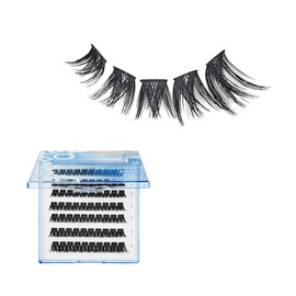 Broadway Lash Clusters, 9-16mm 70 pcs Assorted Volume False Eyelashes, Customizable DIY Individual Lash Extensions for Beginners, Lightweight & Comfortable Wide Band, Great for Everyday Glam