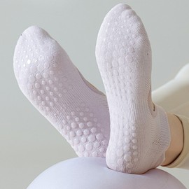 Non-Slip Pilates Yoga Toe Socks for Home Workouts Toe Socks Black 1 Pair 3ea