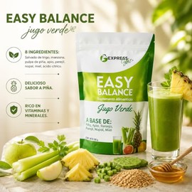 Jugo Verde en Polvo Deliciosa mezcla de frutas y verduras en polvo, pia, apio, toronja, perejil, pia y nopal- Gluten Free  probiticos Sin Azcar...    