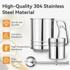 Flour Sifter, 3 in 1 Stainless Steel Sifters for Baking,