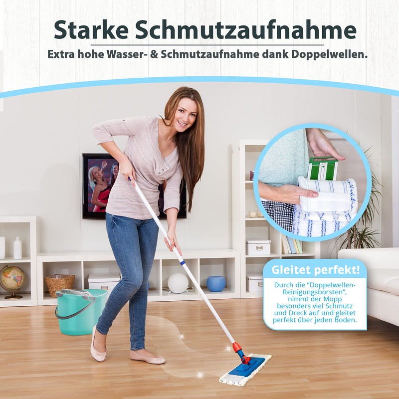 Mop cover mop set, microfibre – made in Germany –