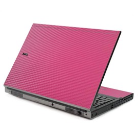 LidStyles Vinyl Protection Skin Kit Decal Sticker Compatible with Dell Precision M6500 (Pink Carbon Fiber)
