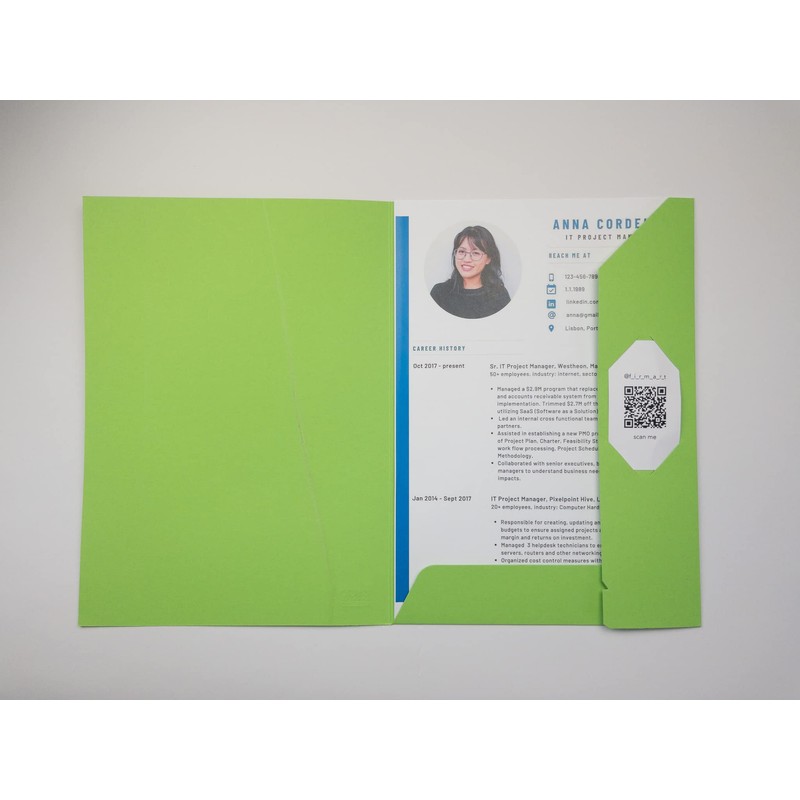 Original BIGO Presentation Folder DIN A4 in Pistachio Green Pack