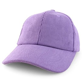 Trendy Apparel Shop Polyester Corduroy Structured Baseball Cap Dad Hat - Lavender