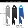Mini EDC Pry Bar - Small Keychain Prybar Multitool for