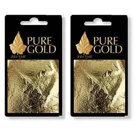 Imitation 24CT Gold Leaf Sheets on base - 20 Sheets