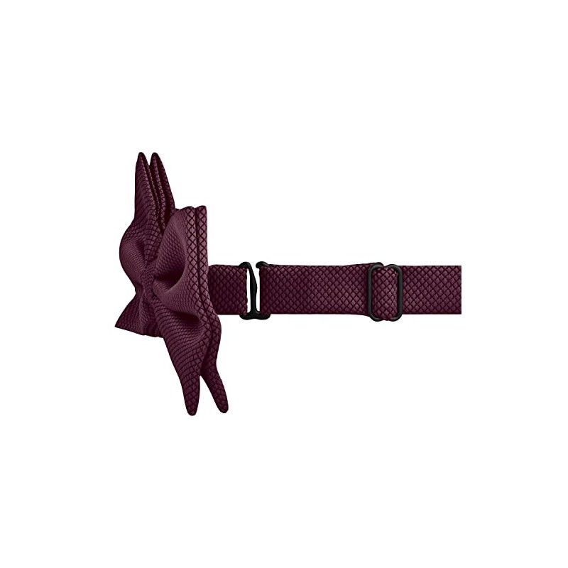 BomGuard Mens Adjustable Bow Tie Pre-Tied with Hook Closure, Suit