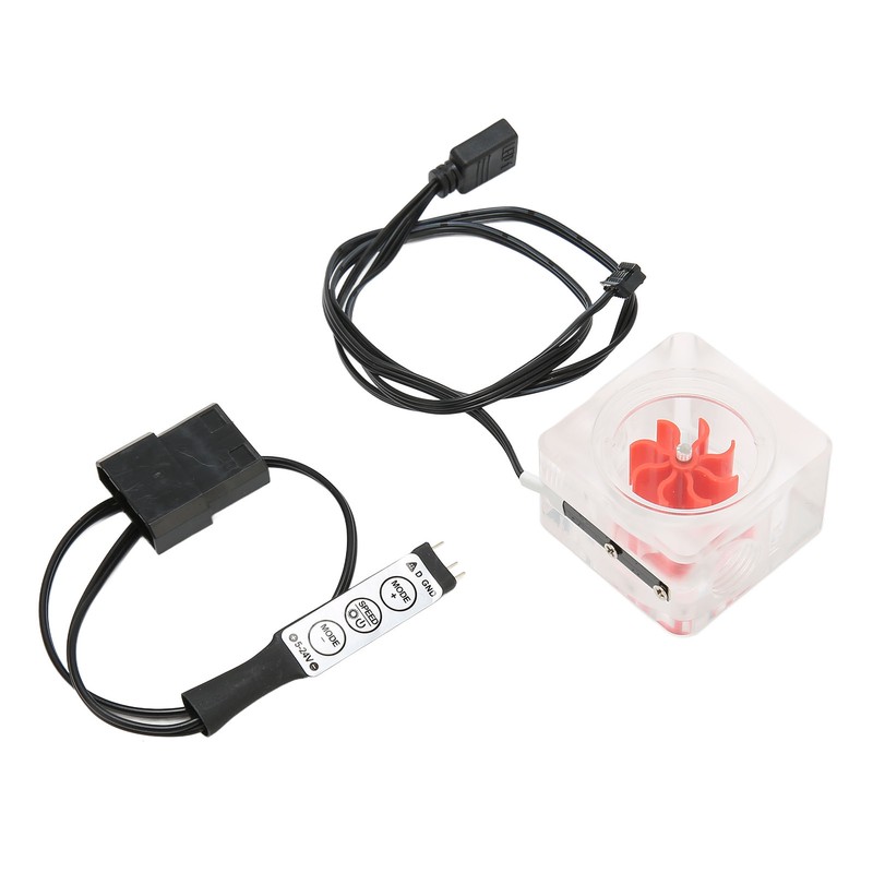 Water Cooling Flow Meter G1/4 Thread 8 Impeller 3 Way