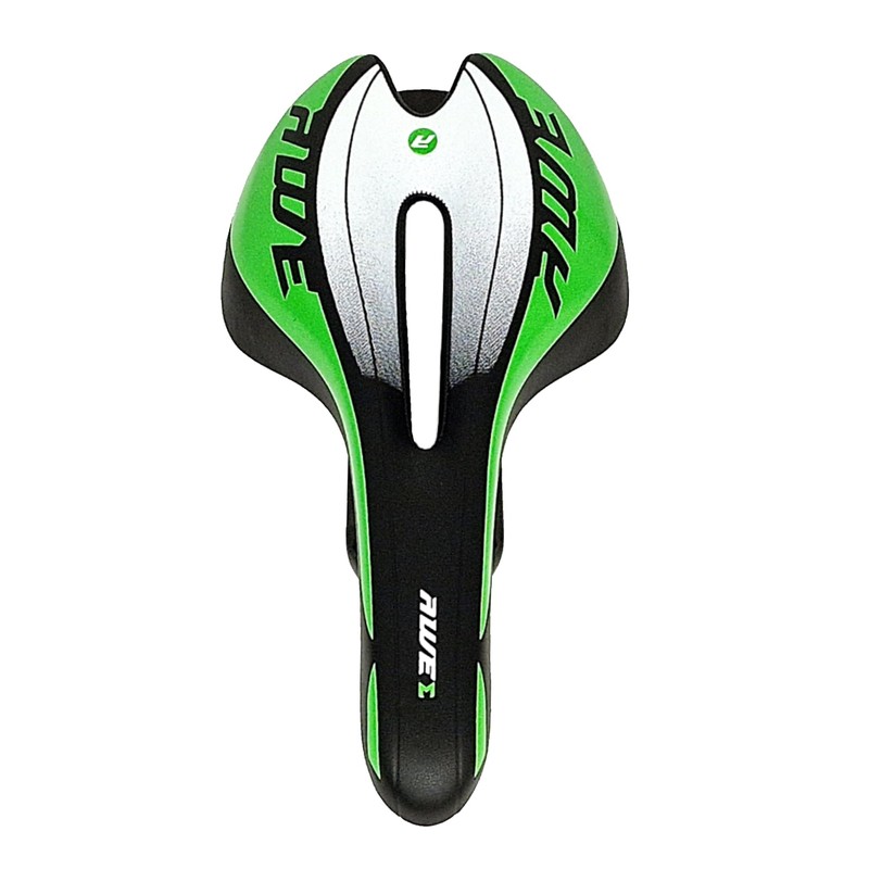 AWE® Chromo Rail Adult MTB Race Saddle Mens Green Black