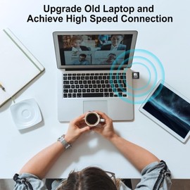 USB WiFi Adapter, Aigital 600Mbps Mini Wireless Network Adapter USB WiFi Stick, High Speed Dual Band WiFi Dongle for Desktop Computer/Laptop/Game, Compatible with Windows 11/10/8/Mac OS, etc