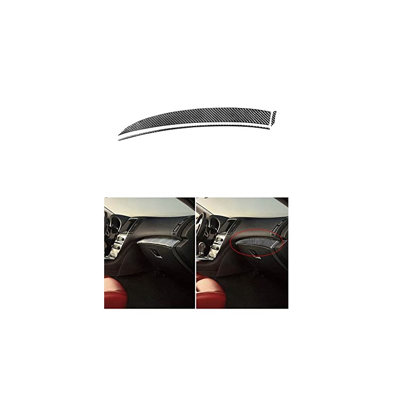 for Infiniti G37 Sedan 2010-2013 Carbon Fiber Black Stickers Car