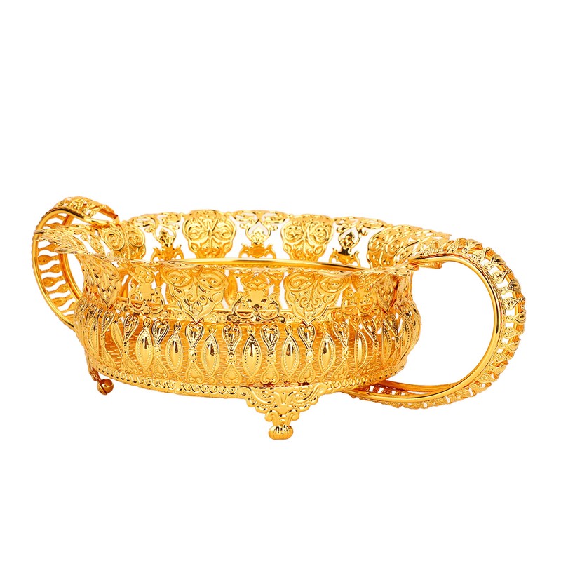 European Style Metal Fruit Plate Set Decorative Multifunctional Fruit Platter