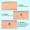 ATOMUS 12pcs Pigment Temporary Tattoos Small Pattern for Fingers Hands