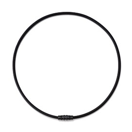 コラントッテ(Colantotte) ネックレス クレスト SMART (Mサイズ 約47cm, ブラック×ブラック)