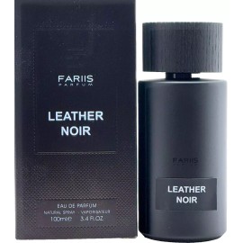 FARIIS PARFUM LEATHER NOIR EAU DE PARFUM SPRAY FOR MEN 3.4 Oz / 100 ml BRAND NEW