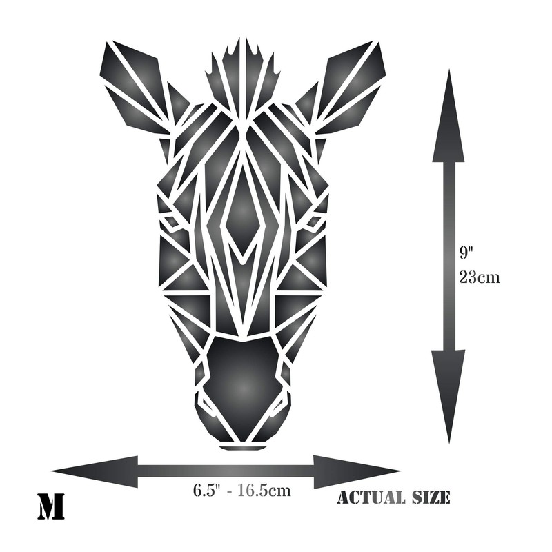 Zebra Stencil - 16.5 x 23 cm