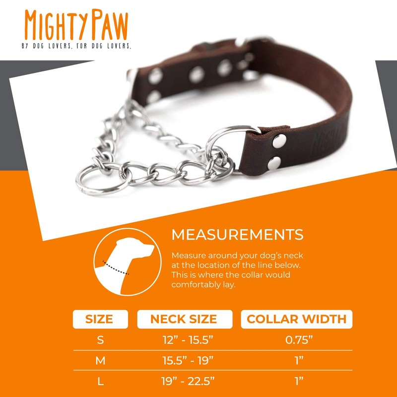 Mighty Paw Martingale Dog Collar - No Pull Design -