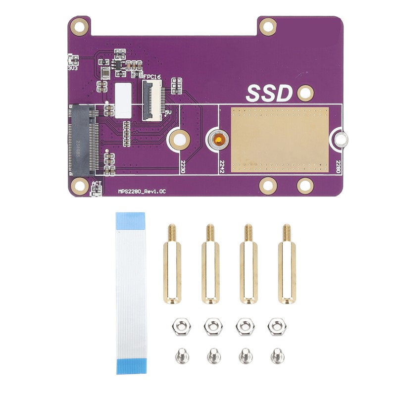 for RPi 5 Expansion Board Professional Supports Gen3 PCIE to