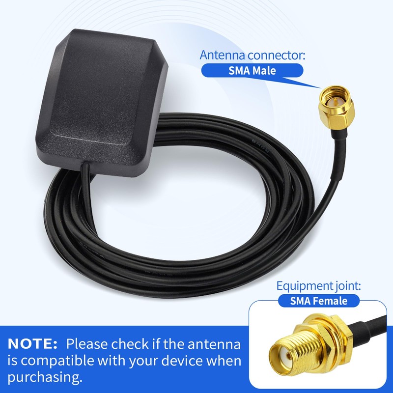 Superbat Waterproof Active Magnetic GPS Navigation Antenna with 3 m