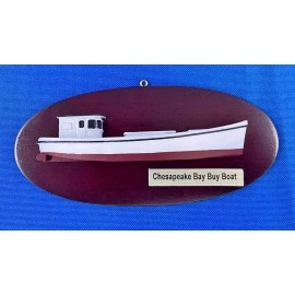 Blackway Boat Models HALF HULL BOAT MODEL, BUY BOAT, CHESAPEAKE BAY WORKBOAT, SMALL SIZE (5 INCHES)
