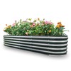 Gardmax Galvanized Raised Garden Bed, Lightweight Planter Boxes Outdoor with