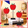 SmoothNovelty 3 Pcs Back to School Wooden Decor Apple Tiered
